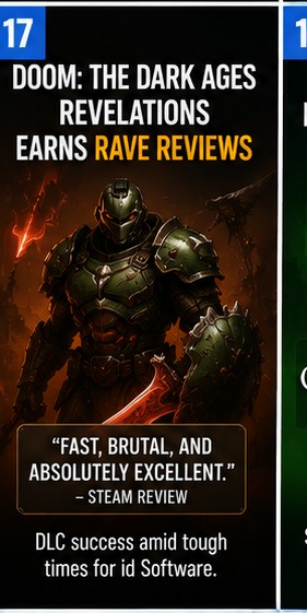9 July 2026 – Doom: The Dark Ages Revelations Wins Praise While id Faces Uncertainty