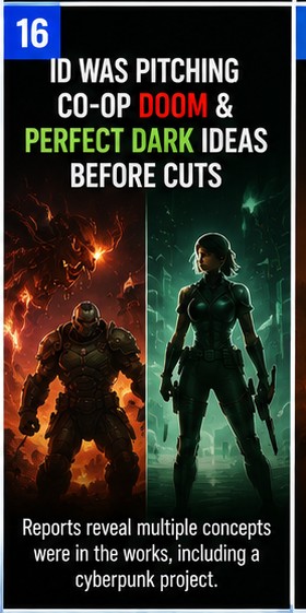 9 July 2026 – id Software Was Reportedly Pitching Co-op Doom And Perfect Dark Ideas Before Cuts