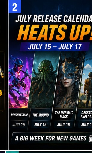July Release Calendar Enters a Busy Mid-Month Stretch