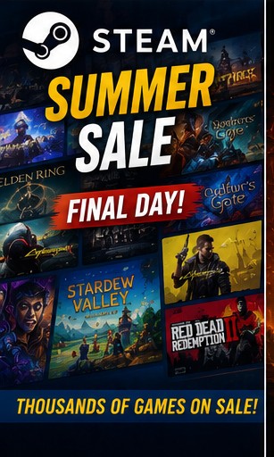 Steam Summer Sale Enters Its Final Day