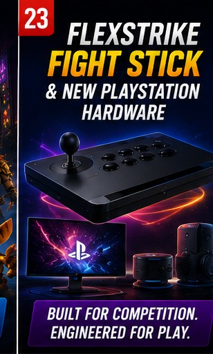 PlayStation Details FlexStrike Fight Stick and New Desktop Hardware