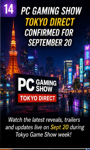 PC Gaming Show Tokyo Direct Confirmed for September 20