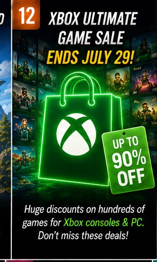 Xbox Ultimate Game Sale Continues Through July 29