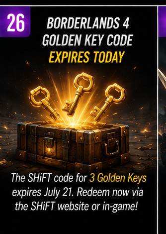 Borderlands 4 Golden-Key Code Reaches Expiration Date