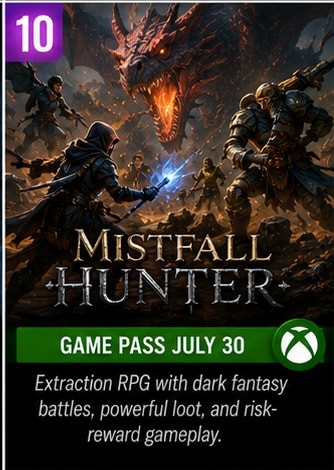 Mistfall Hunter Joins Game Pass on July 30