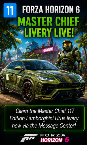 Forza Horizon 6 Master Chief Livery Available