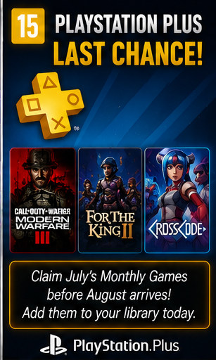 PlayStation Plus Members Have Final Weekend for July Games