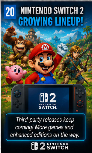 Switch 2 Continues Receiving Third-Party Support