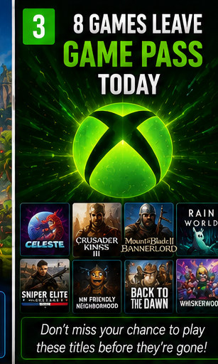 Xbox Game Pass Removes Eight Games Today