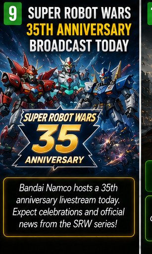 Super Robot Wars Marks 35 Years With Anniversary Broadcast