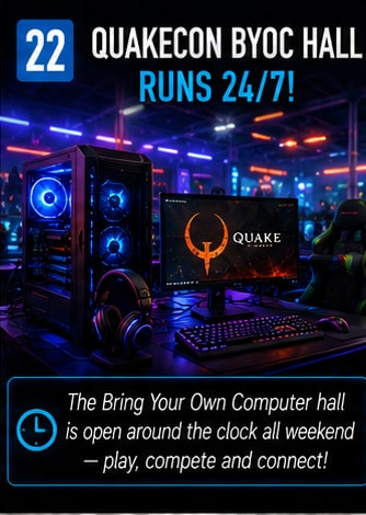 QuakeCon BYOC Hall Runs 24 Hours a Day