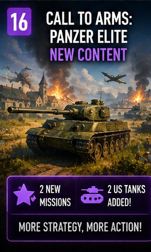 Call to Arms: Panzer Elite Adds New Missions and Tanks