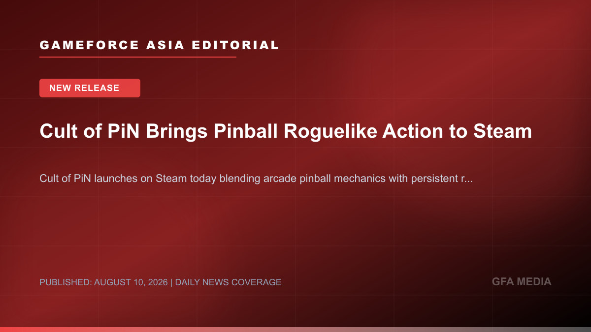 Cult of PiN Brings Pinball Roguelike Action to Steam
