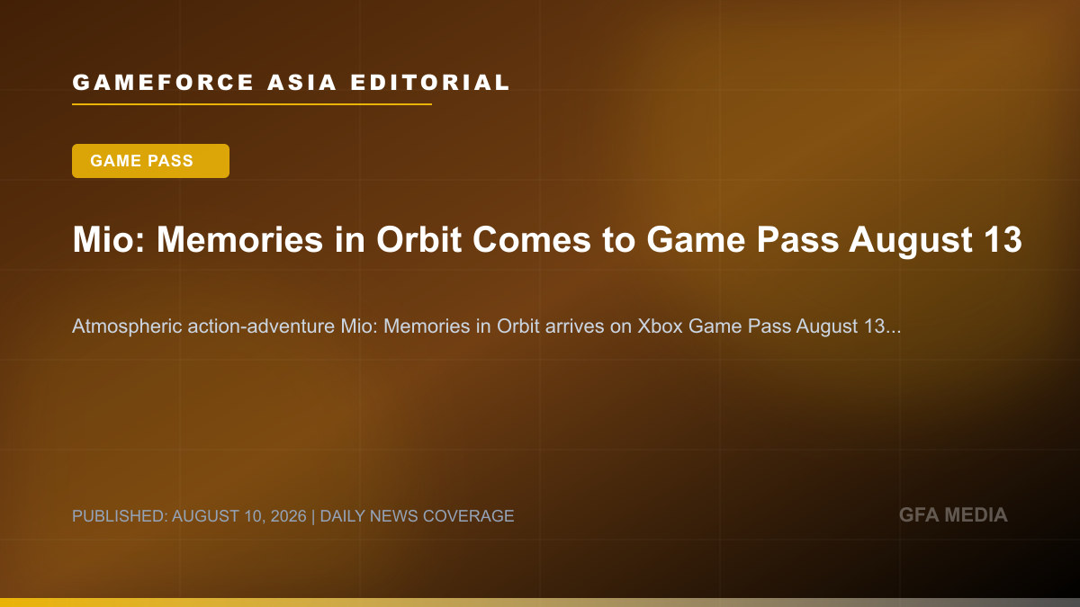 Mio: Memories in Orbit Comes to Game Pass August 13