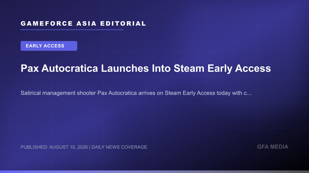 Pax Autocratica Launches Into Steam Early Access