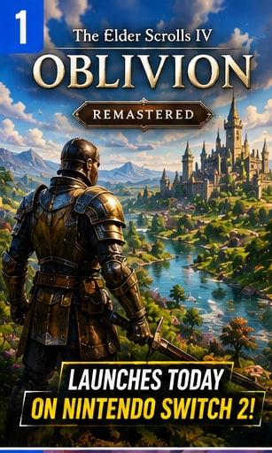 The Elder Scrolls IV: Oblivion Remastered Launches on Nintendo Switch 2
