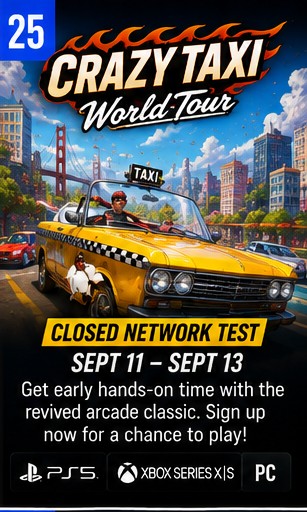 Crazy Taxi: World Tour Sets September Closed Network Test