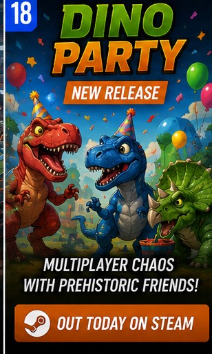 Dino Party Brings Multiplayer Dinosaur Chaos to Steam