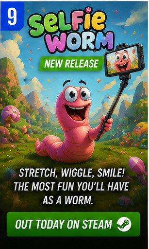 Selfie Worm Wiggles Onto Steam