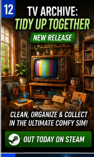 TV Archive: Tidy Up Together Arrives on PC