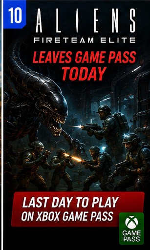 Aliens: Fireteam Elite Leaves Xbox Game Pass Today