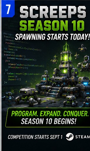 Screeps Opens Access to Season 10