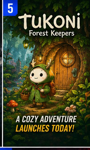 Tukoni: Forest Keepers Launches Its Hand-Drawn Cozy Adventure Today