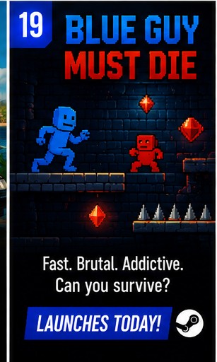 Blue Guy Must Die Targets an August 19 Steam Launch