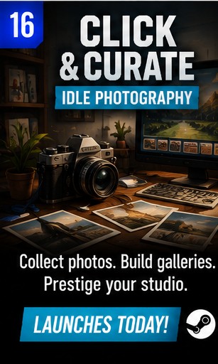 Click & Curate Turns Photography Into an Idle Game Today
