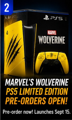 Marvel's Wolverine Limited-Edition PS5 Hardware Pre-Orders Open Today