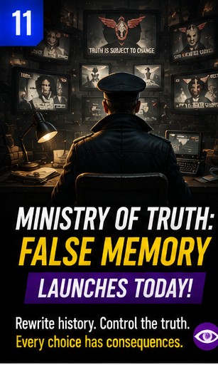 Ministry of Truth: False Memory Launches Its Dystopian Simulator Today