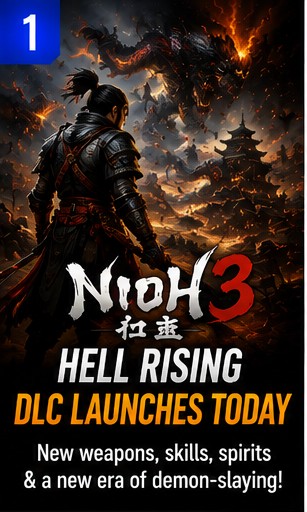 Nioh 3: Hell Rising DLC Launches Today