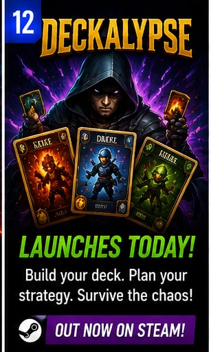 Deckalypse Brings Card-Based Strategy to Steam Today