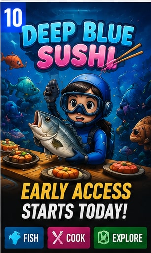 Deep Blue Sushi Begins Early Access Today
