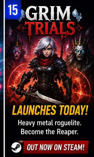 Grim Trials Arrives on Steam Today
