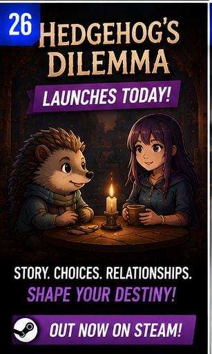 Hedgehog's Dilemma Launches Its Narrative RPG Today