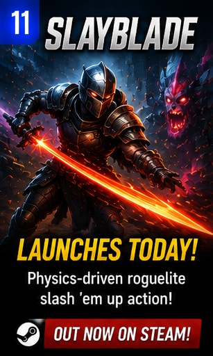 Slayblade Launches Its Physics-Driven Roguelite Today