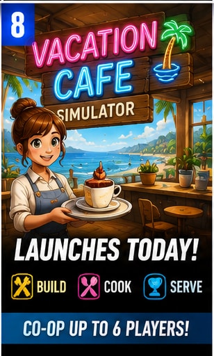 Vacation Cafe Simulator Opens for Business Today