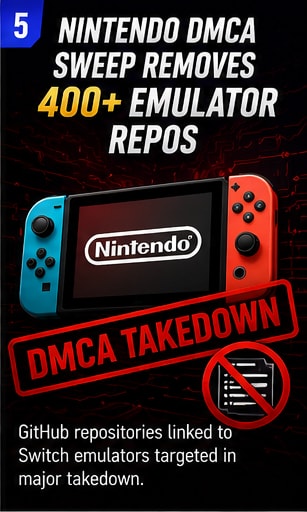 Nintendo DMCA Sweep Reportedly Removes Hundreds of Switch Emulator Repositories