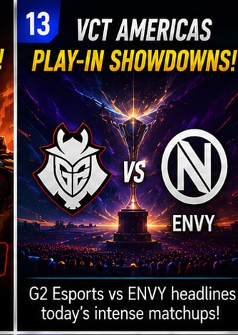 G2 and ENVY Headline Today's VCT Americas Play-In Action
