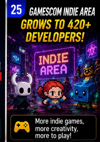 Gamescom Indie Area Grows Beyond 420 Participating Companies