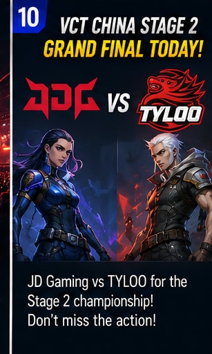 JD Gaming and TYLOO Meet in VCT China Stage 2 Grand Final