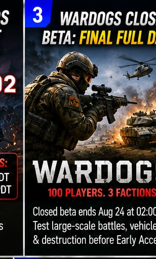 WARDOGS Closed Beta Enters Its Final Full Day