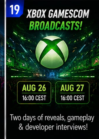 Xbox Confirms Two Gamescom Broadcasts for August 26 and 27