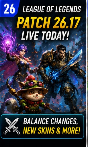 League of Legends Patch 26.17 Rolls Out With Major Champion Balance Changes