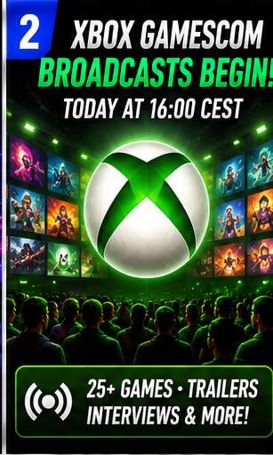 Xbox Begins Its Gamescom 2026 Live Broadcasts Today