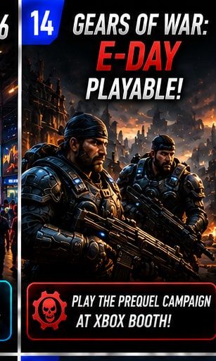 Gears of War: E-Day Campaign Remains Playable at Gamescom