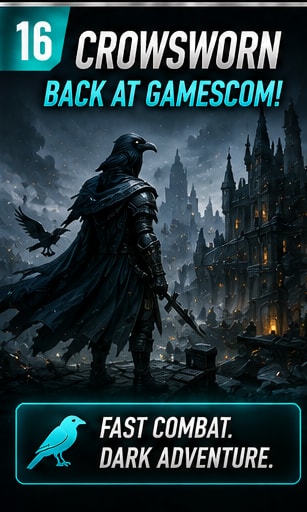 Crowsworn Returns to the Gamescom Show Floor