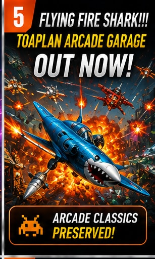 Flying Fire Shark!!! Toaplan Arcade Garage Launches in the West Today