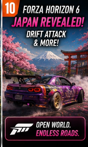 Forza Horizon 6 Shows Off Japan and Drift Attack at Gamescom